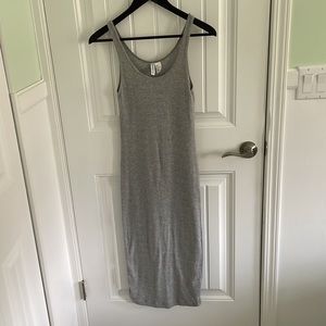 Grey Midi H&M Dress